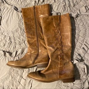 Anthropologie leather boots